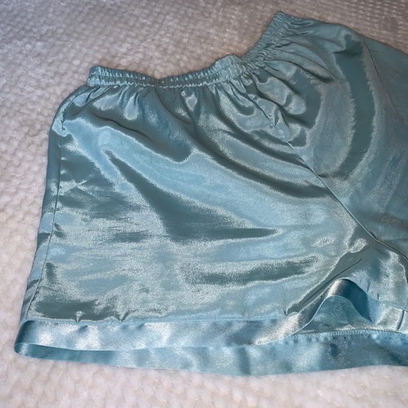 ✨ Victoria’s Secret Gold Silky Mint Lounge Shorts - Picture 6 of 11
